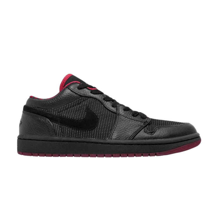 Air Jordan 1 Retro Low Black Metallic Silver Varsity Red