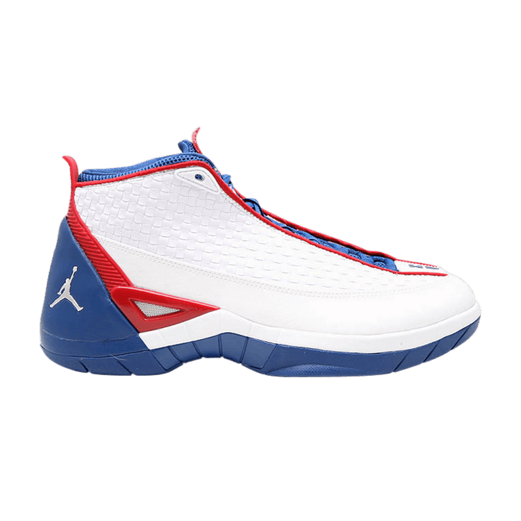 Air Jordan 15 SE White Blue Ribbon Red