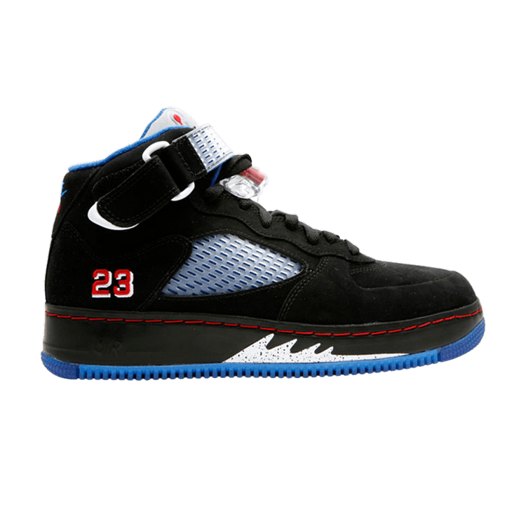 Air Jordan AJF 5 Black Blue Ribbon Varsity Red