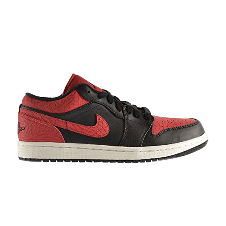Air Jordan 1 Low Bred Elephant Print