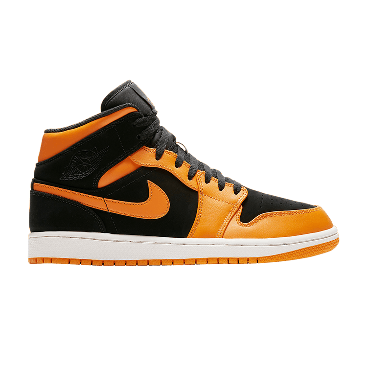Air Jordan 1 Mid Black Orange Peel