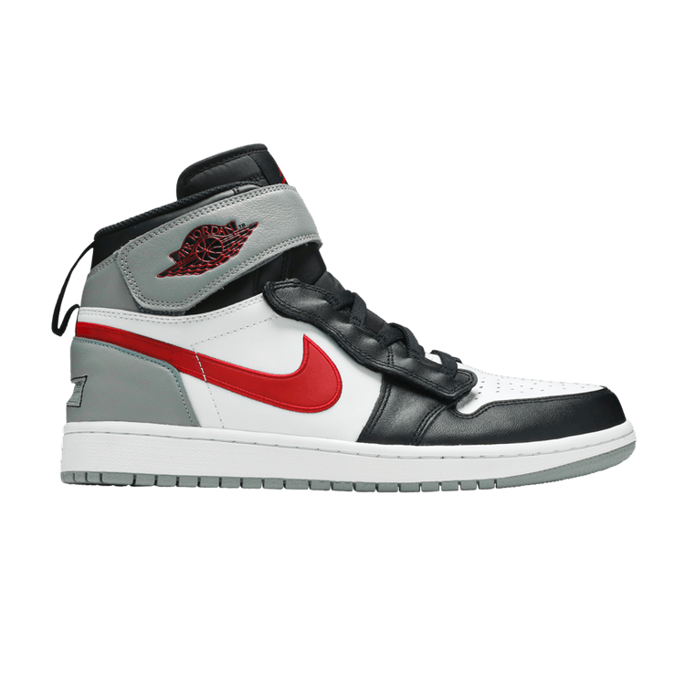 Air Jordan 1 High FlyEase Black Particle Grey Gym Red