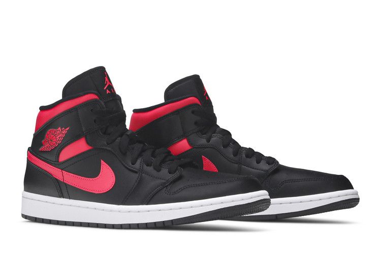 Air Jordan 1 Mid Black Siren Red (Women's)
