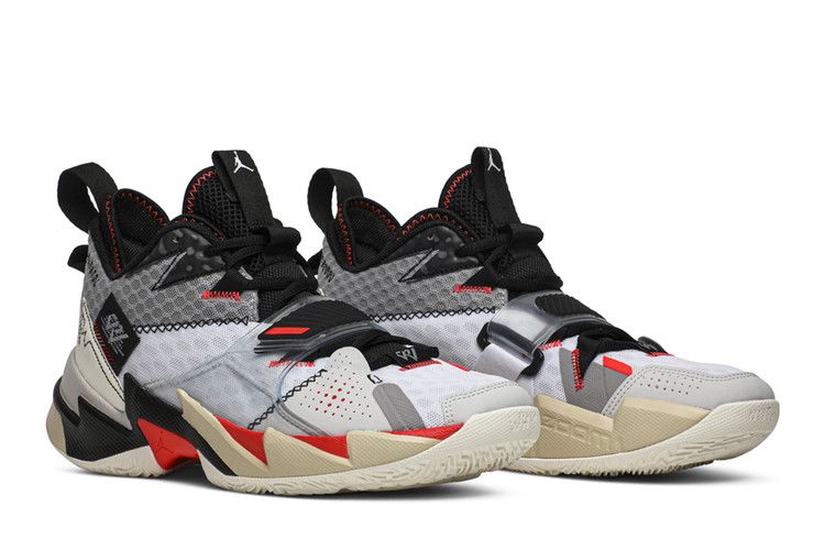 Air Jordan Why Not Zer0.3 White Bright Crimson Black