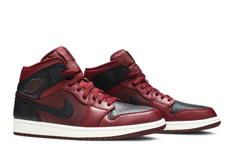Air Jordan 1 Retro Mid Team Red Black