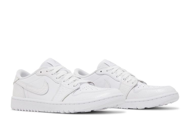 Air Jordan 1 Retro Low Golf White Croc