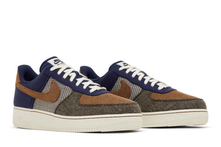 Nike Air Force 1 Low '07 PRM Tweed Midnight Navy Corduroy Sneakers