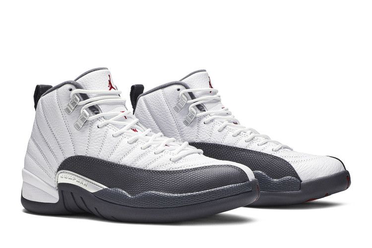Air Jordan 12 Retro White Dark Grey