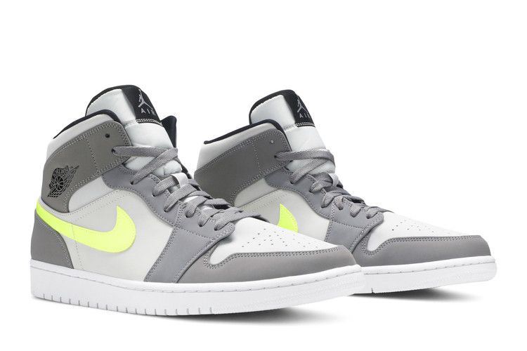 Air Jordan 1 Mid Gunsmoke Volt