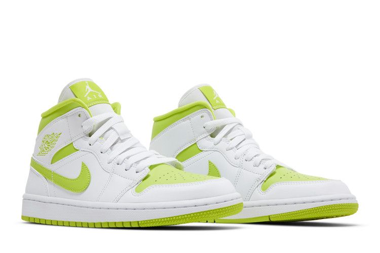 Air Jordan 1 Mid White Lime (Women's)