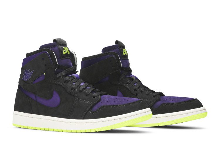 Air Jordan 1 High Zoom Air CMFT Black Court Purple Lemon Venom (Women's)