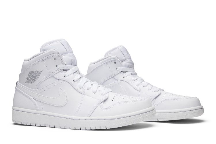 Air Jordan 1 Mid White/Pure Platinum