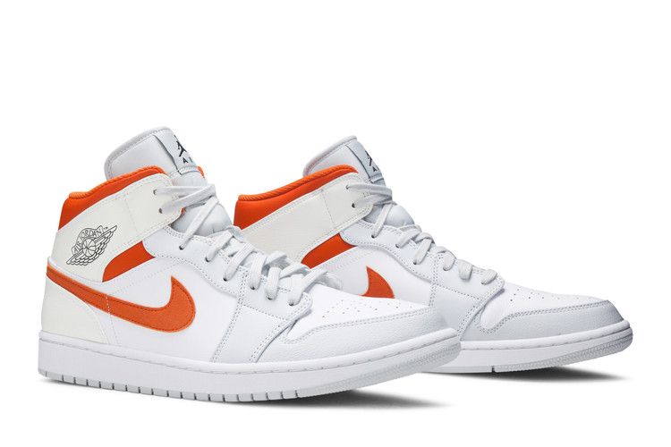 Air Jordan 1 Mid Starfish Pure Platinum