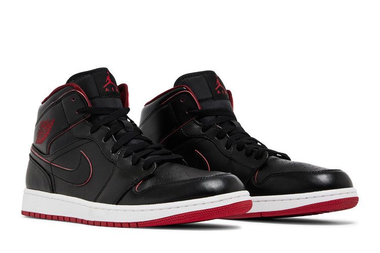 Air Jordan 1 Retro Mid Black Red White
