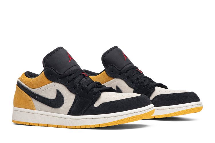 Air Jordan 1 Low Sail University Gold Black