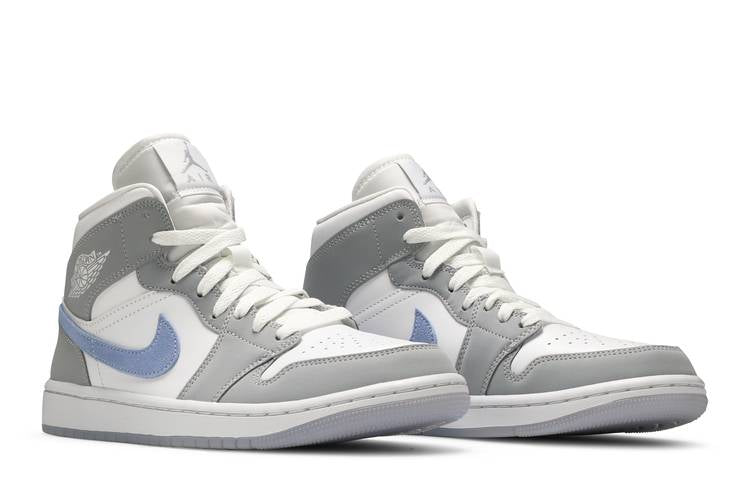 Air Jordan 1 Mid Wolf Grey Aluminum (Women's)