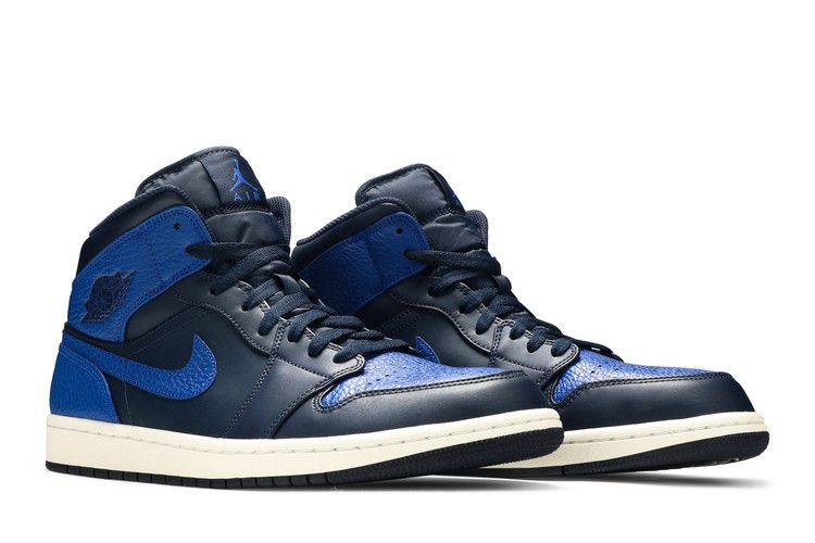 Air Jordan 1 Mid Obsidian Game Royal