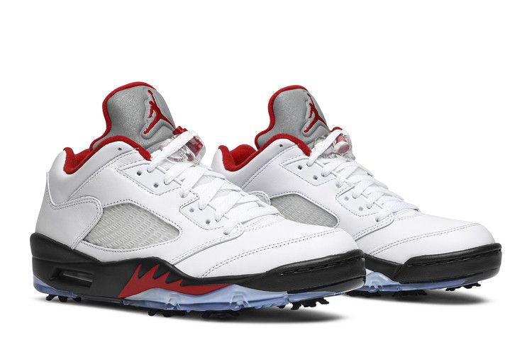 Air Jordan 5 Retro Low Golf Fire Red (Silver Tongue)