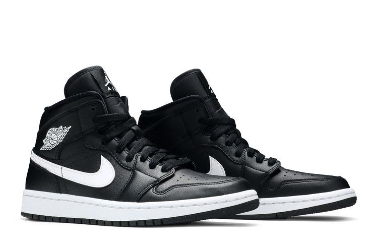 Air Jordan 1 Mid Black White (Women's)