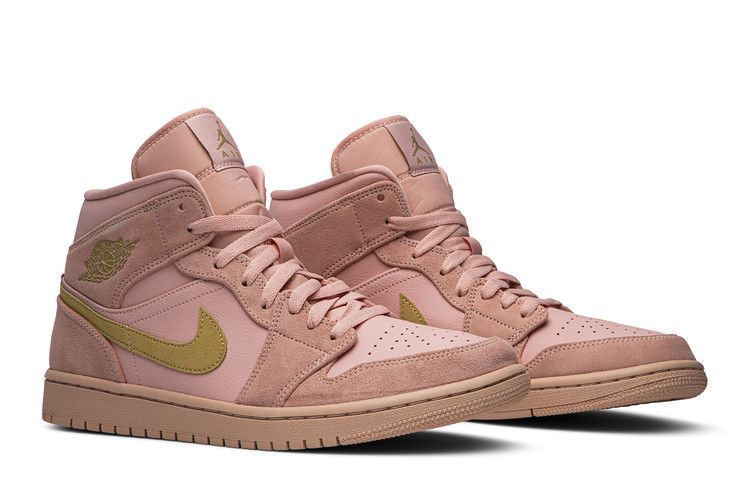Air Jordan 1 Mid Coral Gold
