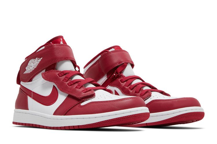 Air Jordan 1 High FlyEase White Cardinal Red