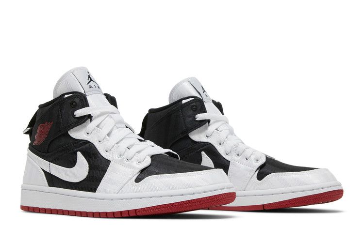 Air Jordan 1 Mid SE Utility Canvas White Black Gym Red (Women's)