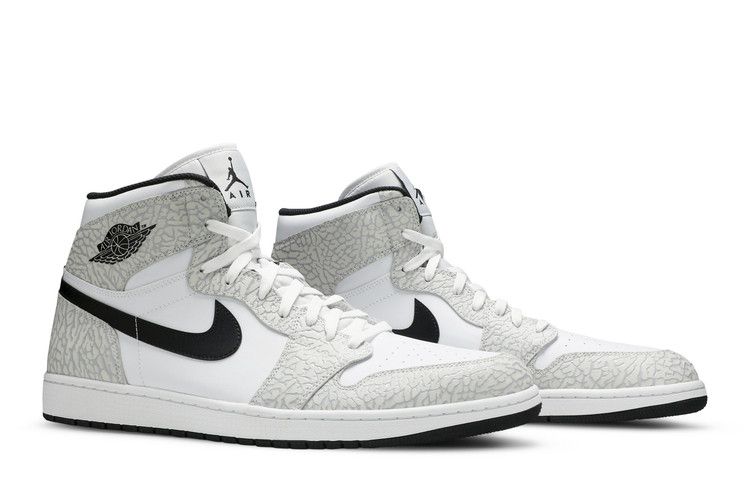 Air Jordan 1 Retro White Elephant Print