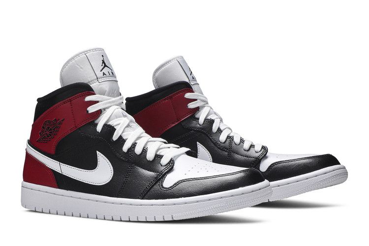 Air Jordan 1 Mid Black Noble Red (Women's)