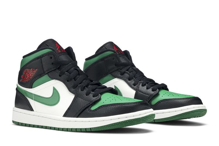 Air Jordan 1 Mid Green Toe