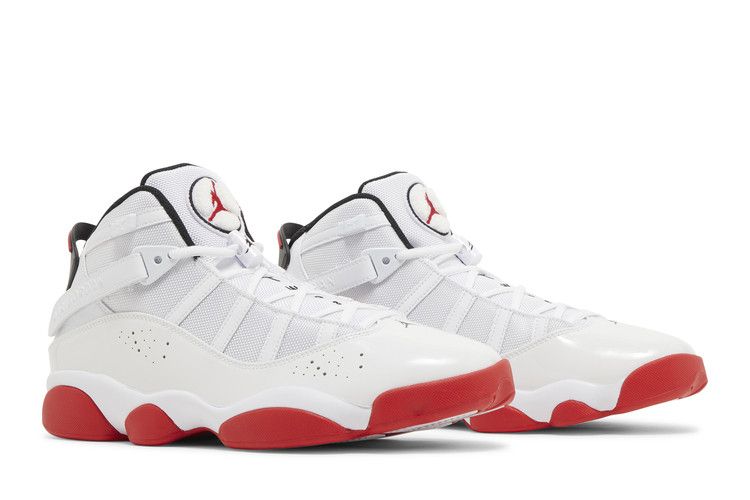 Air Jordan 6 Rings White University Red Black