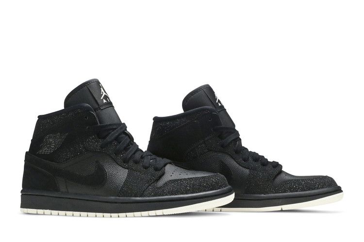 Air Jordan 1 Mid Glitter Black (Women's)