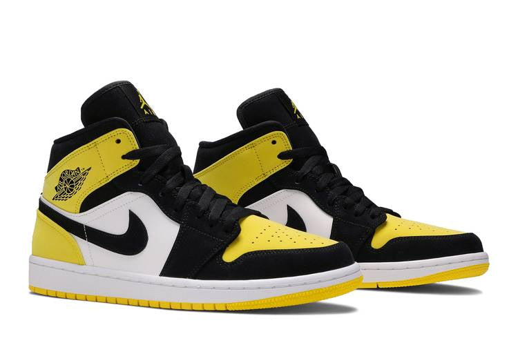 Air Jordan 1 Mid Yellow Toe Black