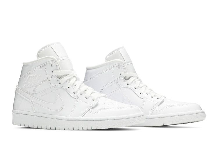 Air Jordan 1 Mid Triple White (Women's)