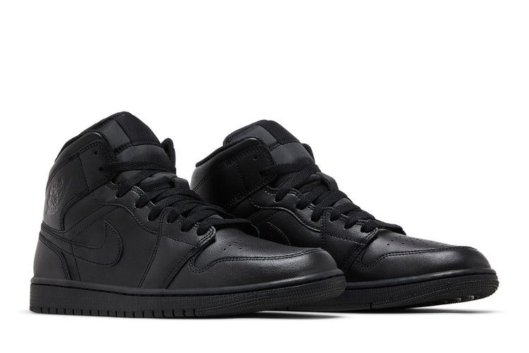 Air Jordan 1 Mid Triple Black