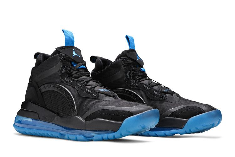 Air Jordan Aerospace 720 Black Blue Fury