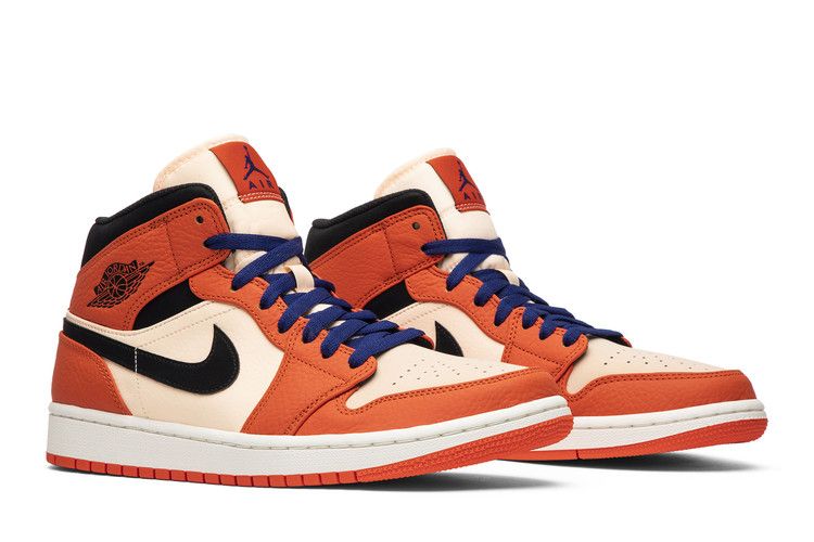 Air Jordan 1 Mid Team Orange Black