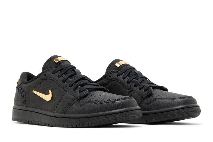 Air Jordan 1 Low Method of Make Black Metallic Gold (Women's)