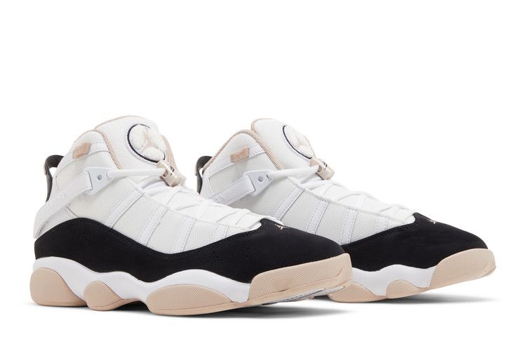 Air Jordan 6 Rings White Fossil Stone Black