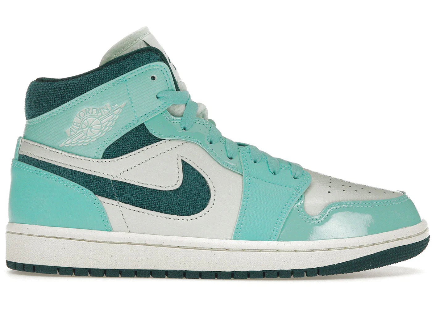 Air Jordan 1 Mid Chenille Bleached Turquoise (Women's)
