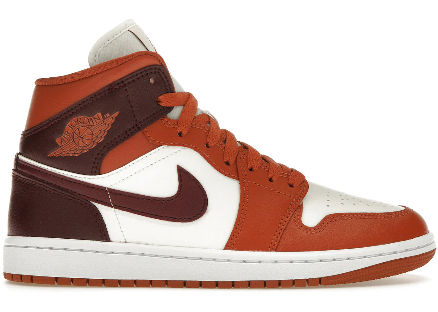Air Jordan 1 Mid Dusty Peach Night Maroon (Women's)