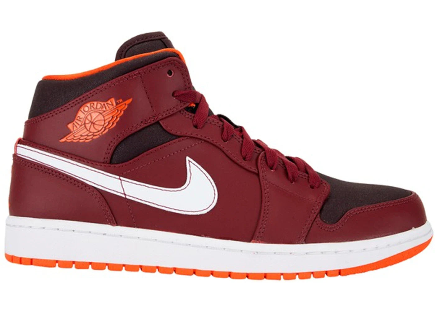 Air Jordan 1 Mid Team Red Electric Orange