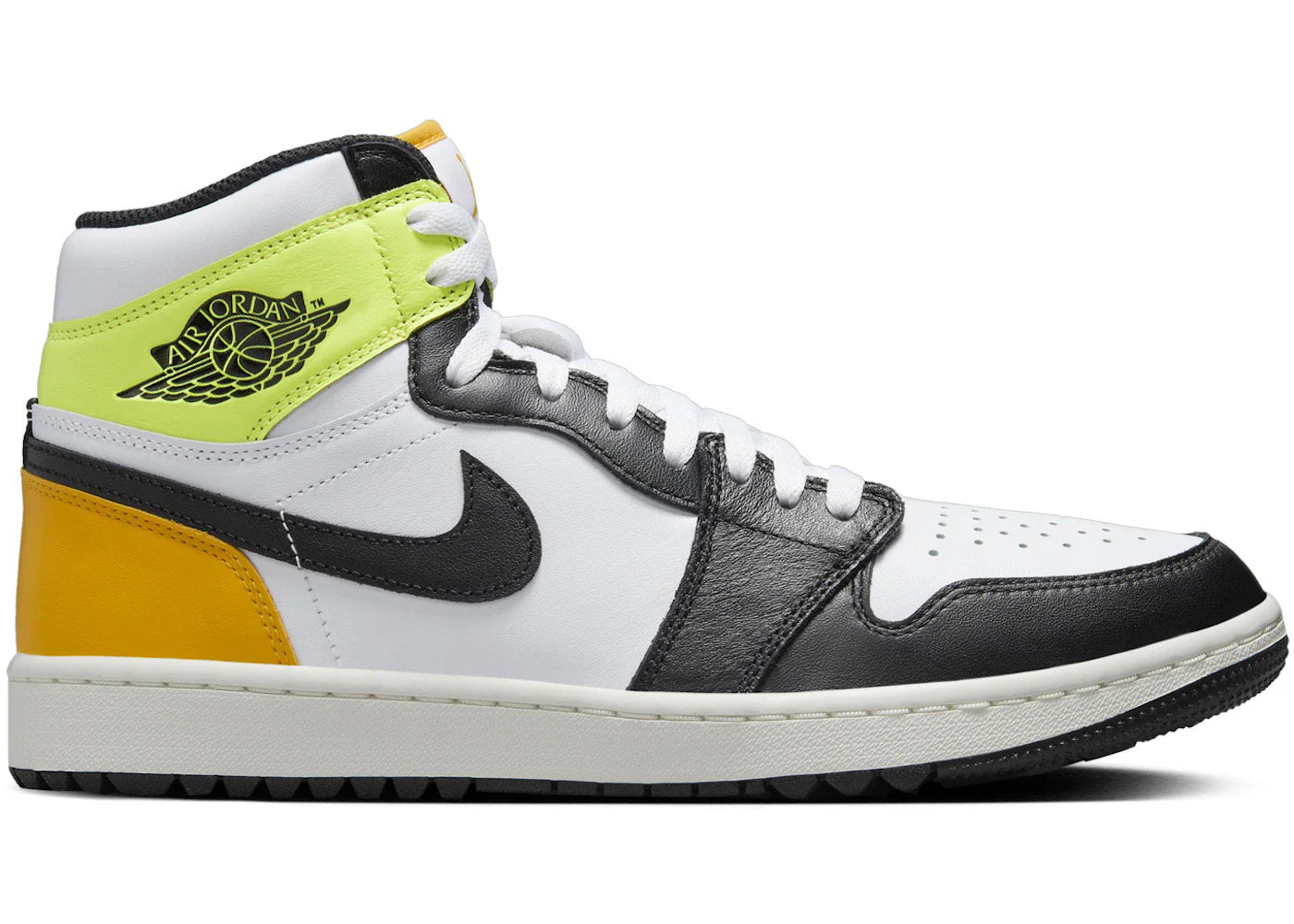 Air Jordan 1 Retro High Golf White University Gold Volt Black