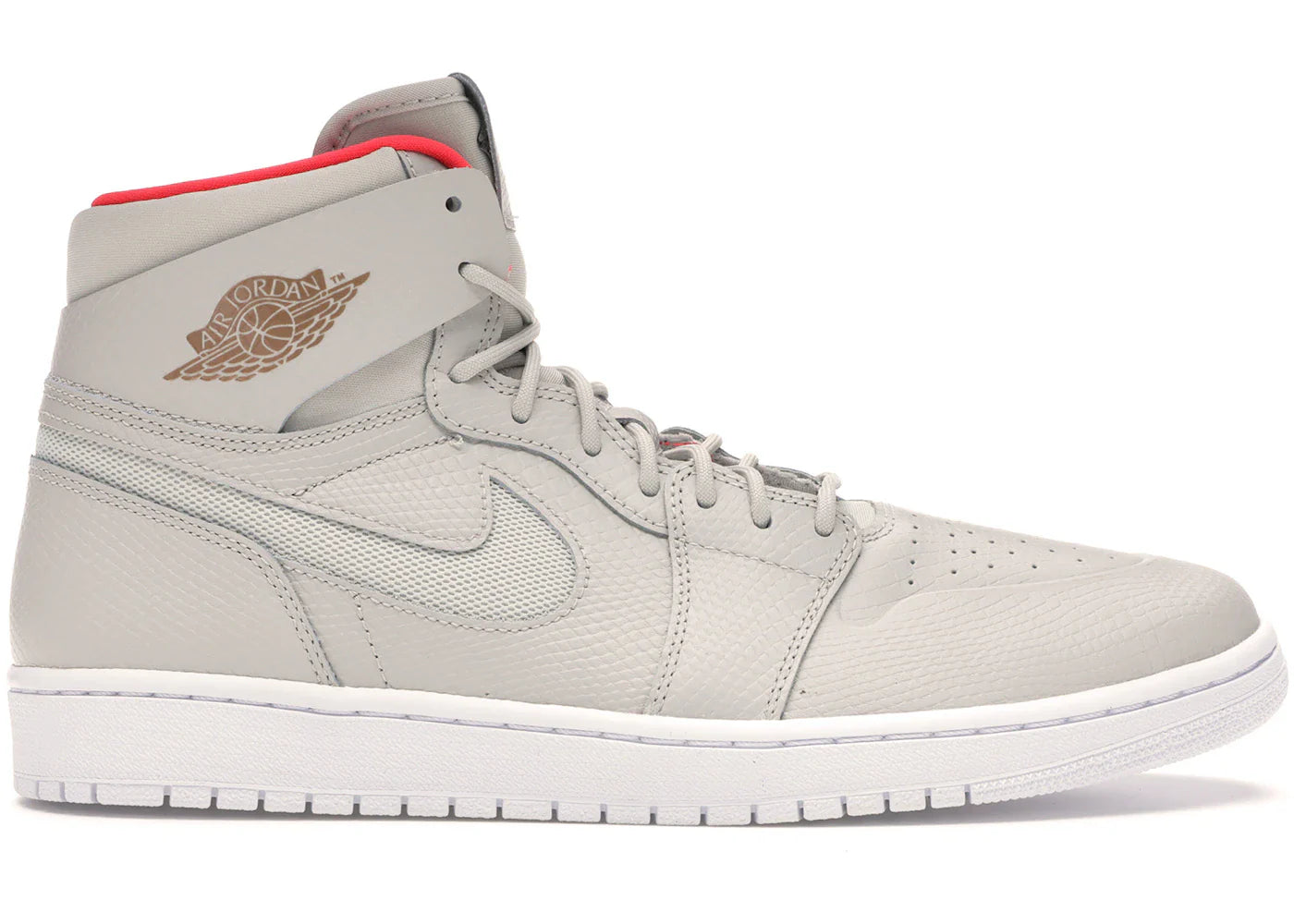 Air Jordan 1 Retro High Nouveau Pure Platinum Bright Crimson