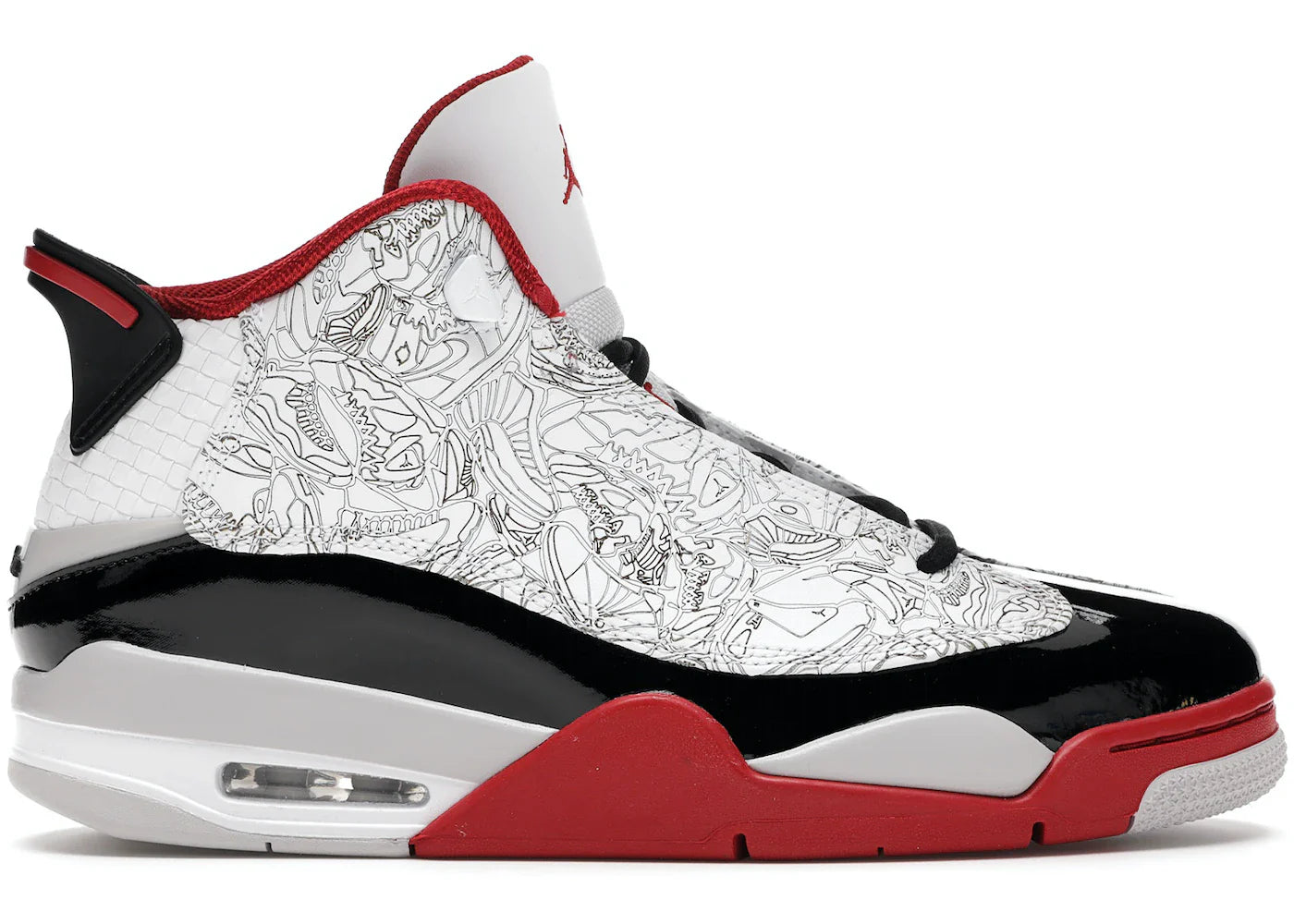 Air Jordan Dub Zero White Varsity Red