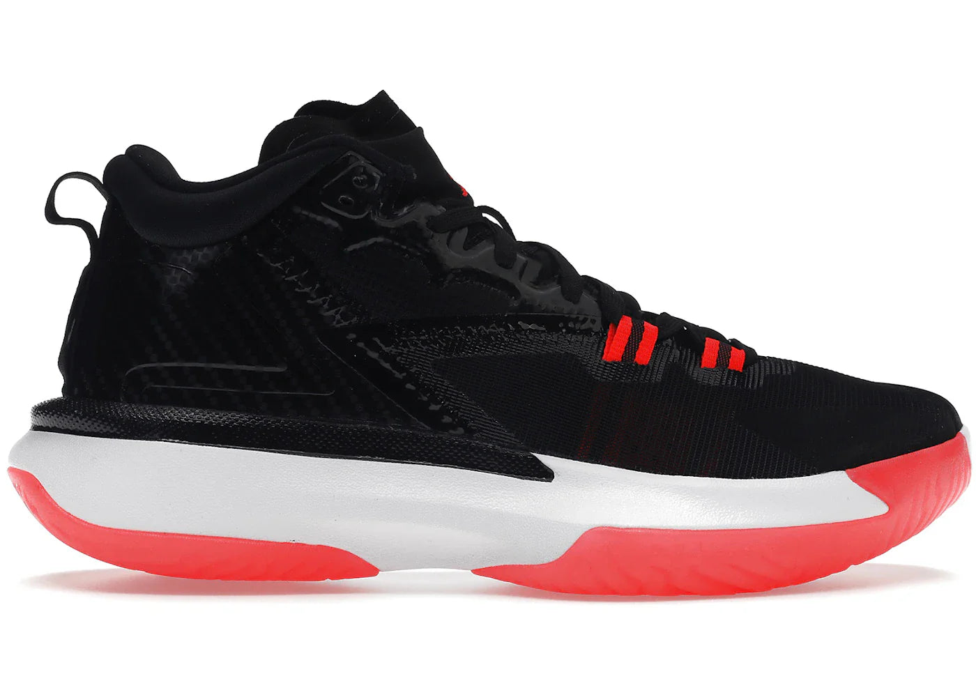 Air Jordan Zion 1 Black White Bright Crimson