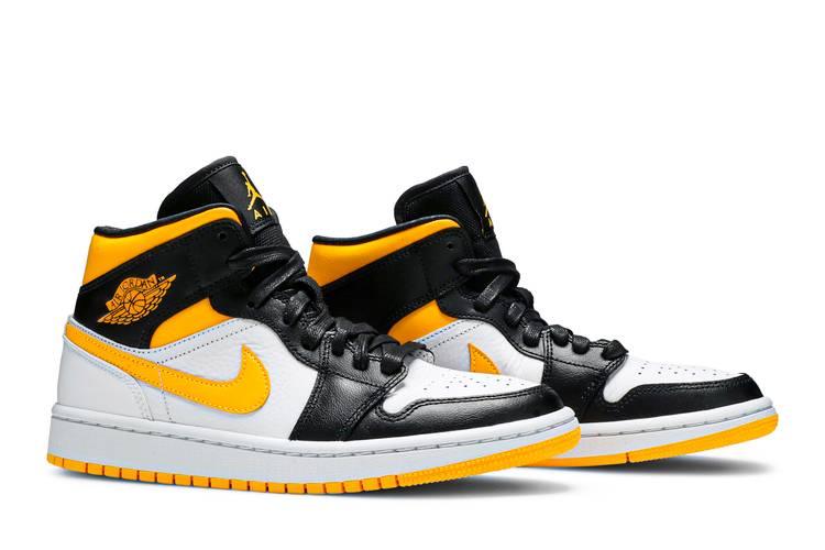 Air Jordan 1 Mid Laser Orange Black (Women's)