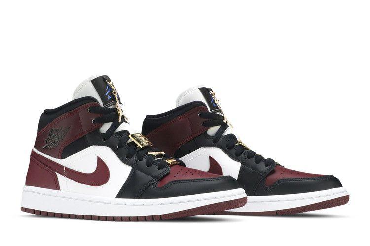 Air Jordan 1 Mid SE Black Dark Beetroot (Women's)