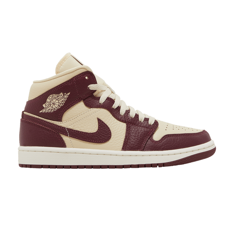 Air Jordan 1 Mid SE Split Beach Cherrywood Red (Women's)