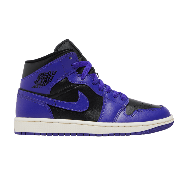 Air Jordan 1 Mid Purple Black (Women's)