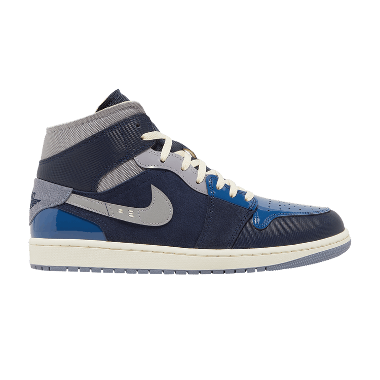 Air Jordan 1 Mid SE Craft Obsidian French Blue Ashen Slate White